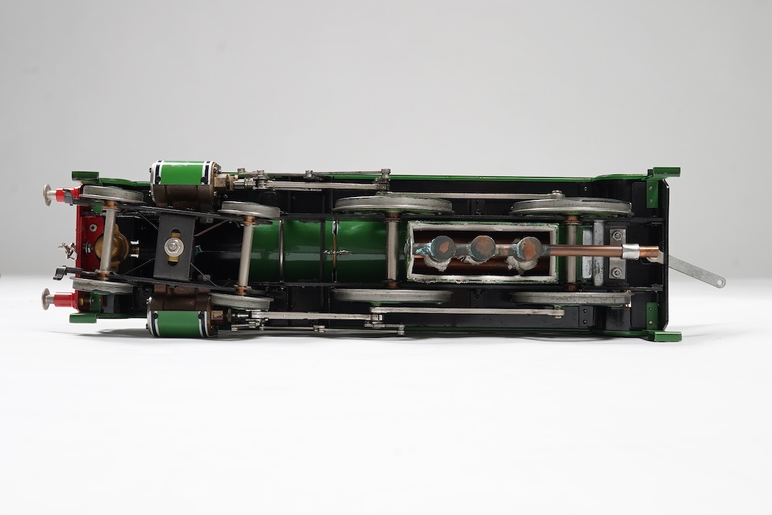 A Gauge One Aster Hobbies live steam Southern Railway Schools Class 4-4-0 tender locomotive, Tonbridge 905, with spirit fired working two cylinder slide valve motion. Together with assembly diagrams and some other paperw